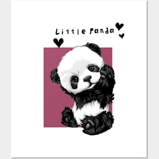 Little cute panda Posters and Art